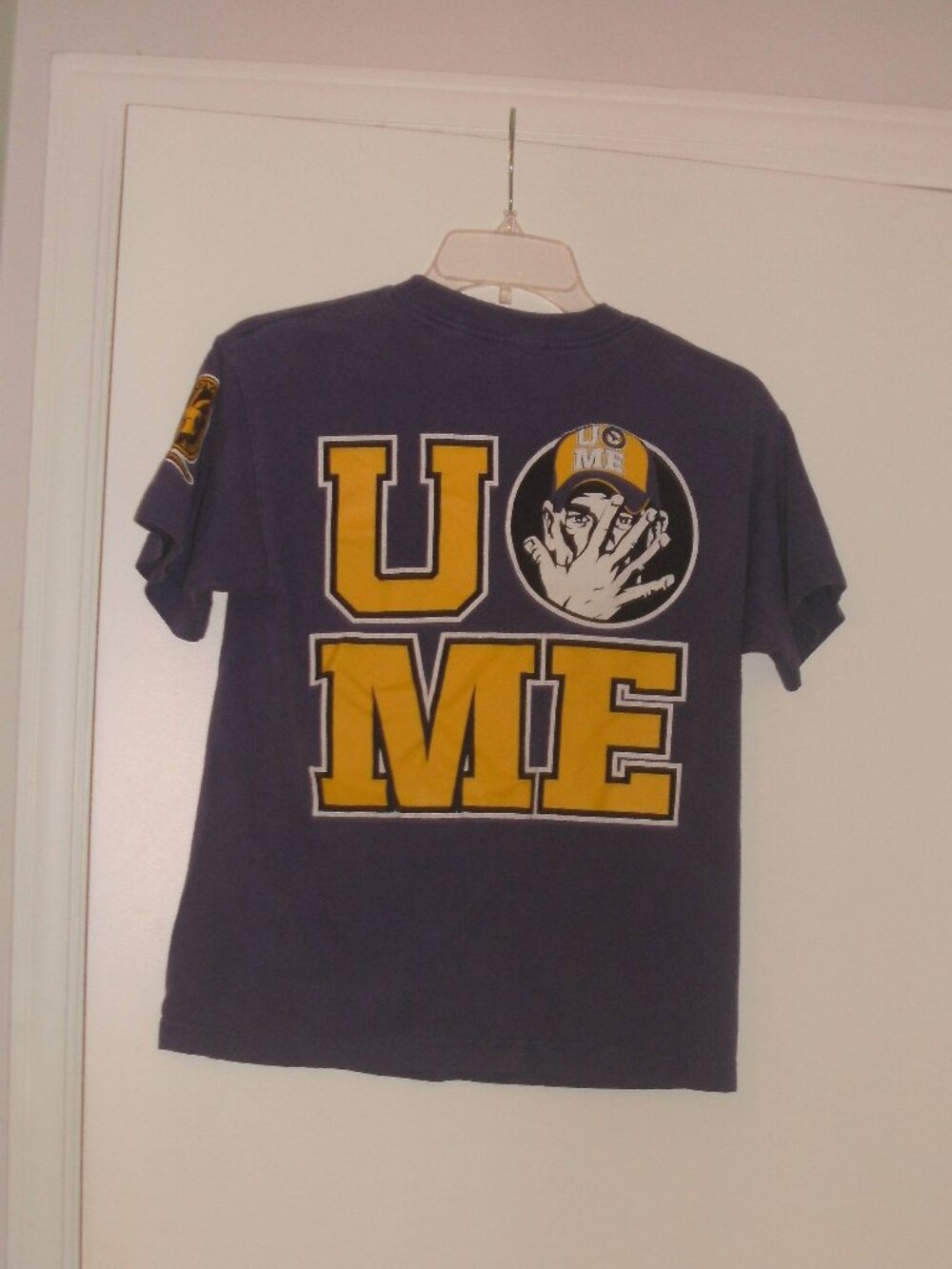 WWE Authentic John Cena NEVER GIVE UP Tee T Shirt youth M